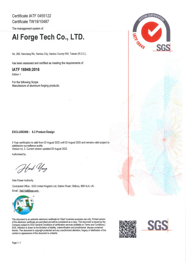 ISO/TS 16949:2009 Certification